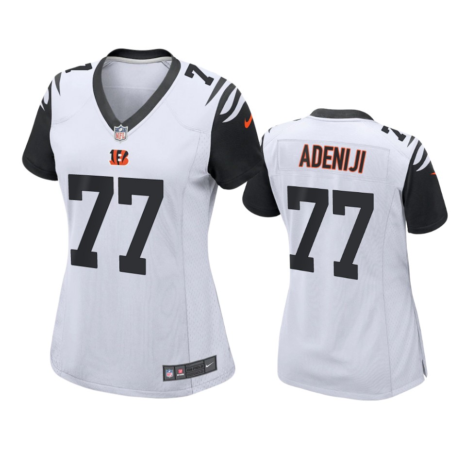 women bengals hakeem adeniji black 2021 alternate game jersey