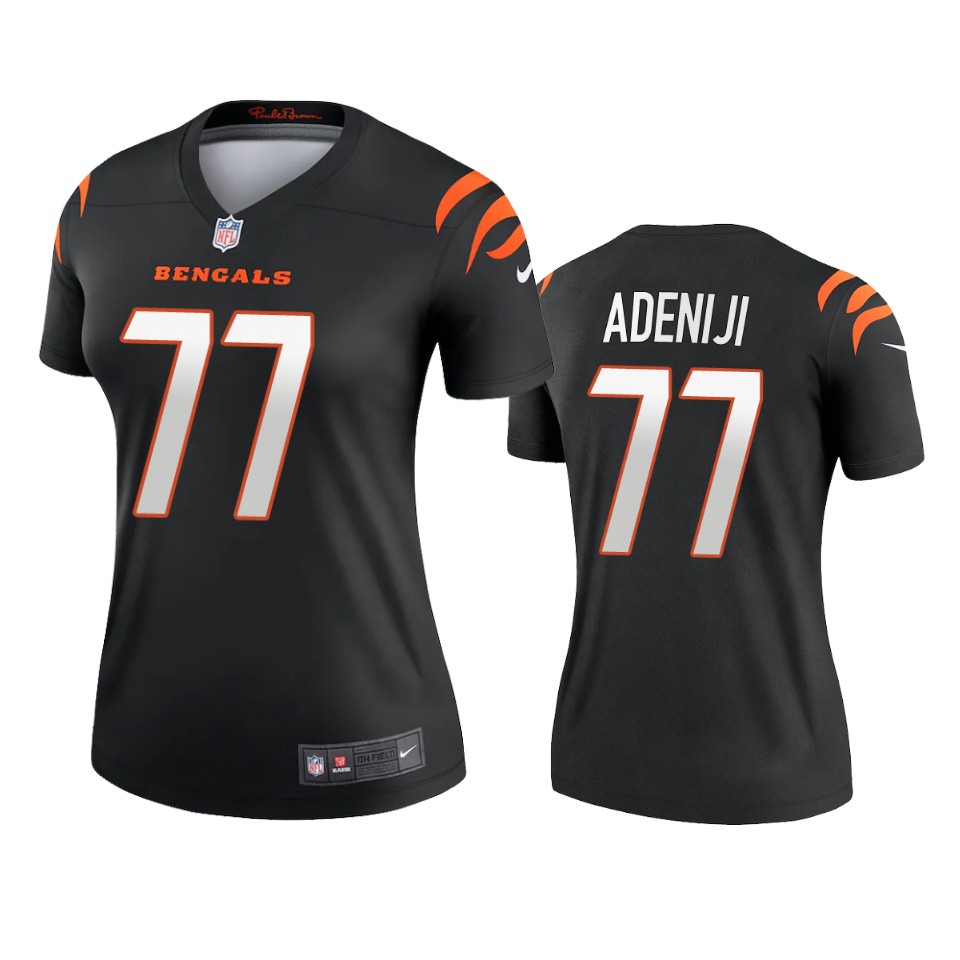 women bengals hakeem adeniji black 2021 legend jersey