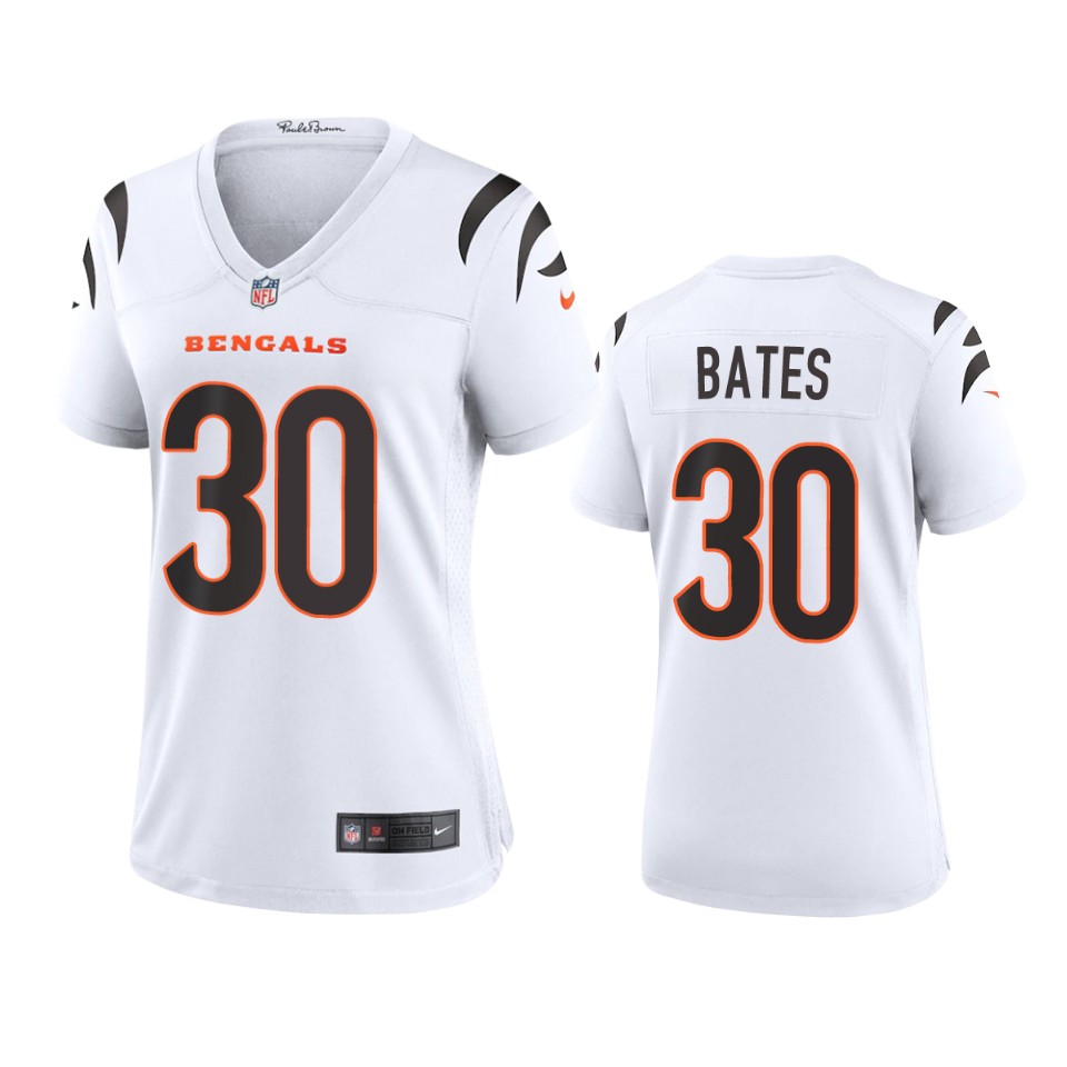 women bengals jessie bates iii white 2021 game jersey