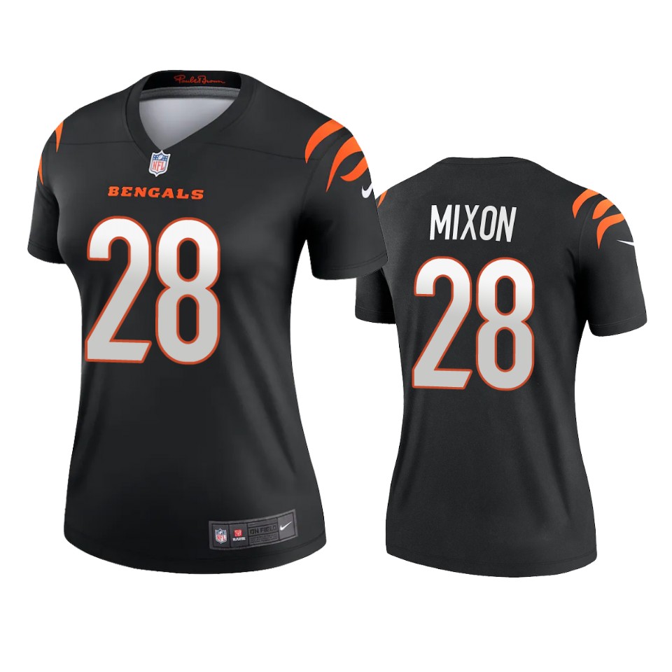 women bengals joe mixon black 2021 legend jersey