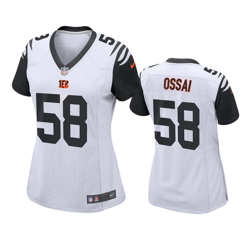 women bengals joseph ossai white alternate game jersey