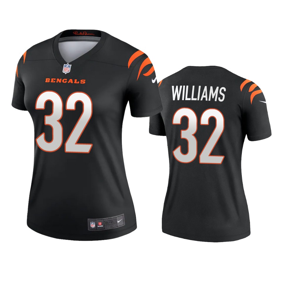 women bengals trayveon williams black 2021 legend jersey