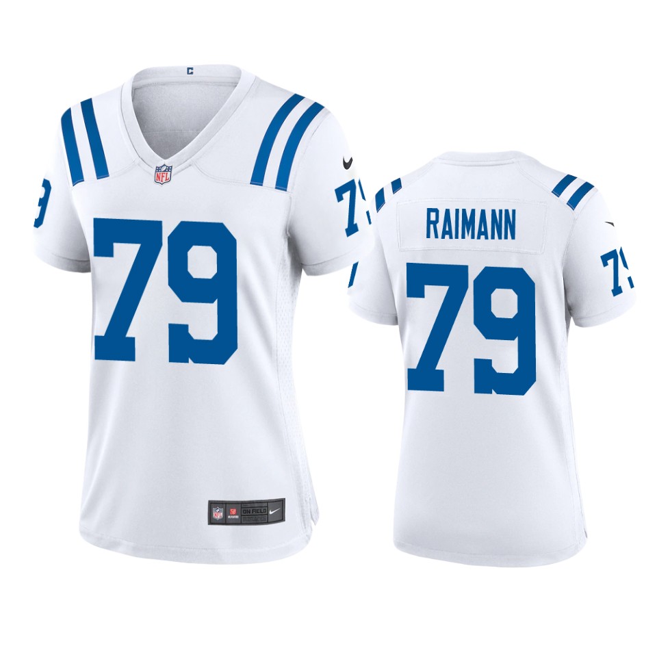 women bernhard raimann colts game white jersey