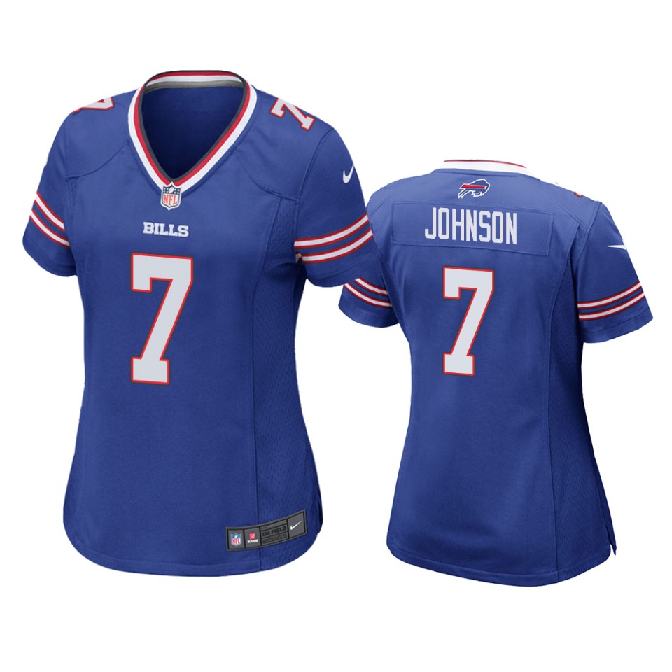 women bills taron johnson game royal jersey