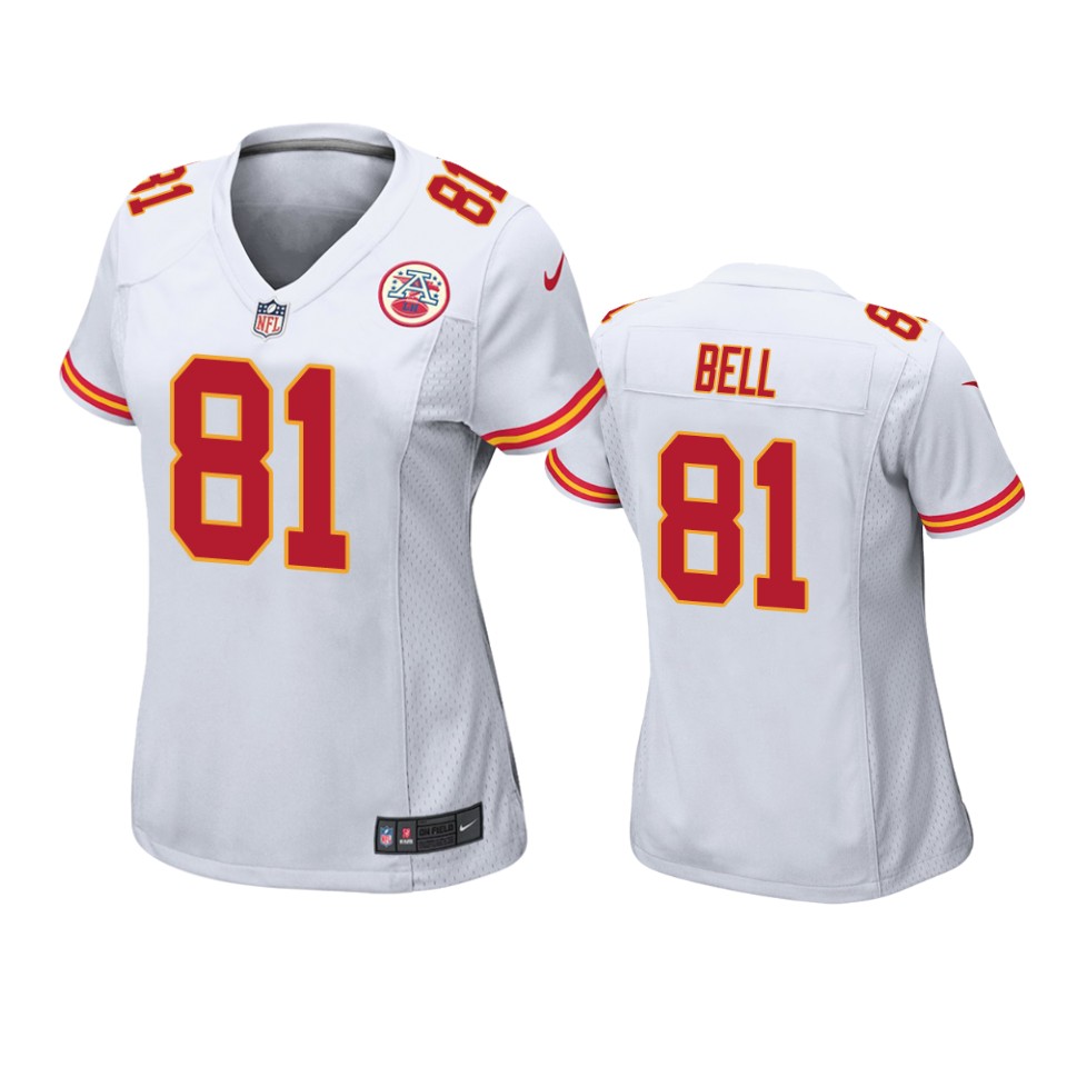 women blake bell chiefs white game jersey
