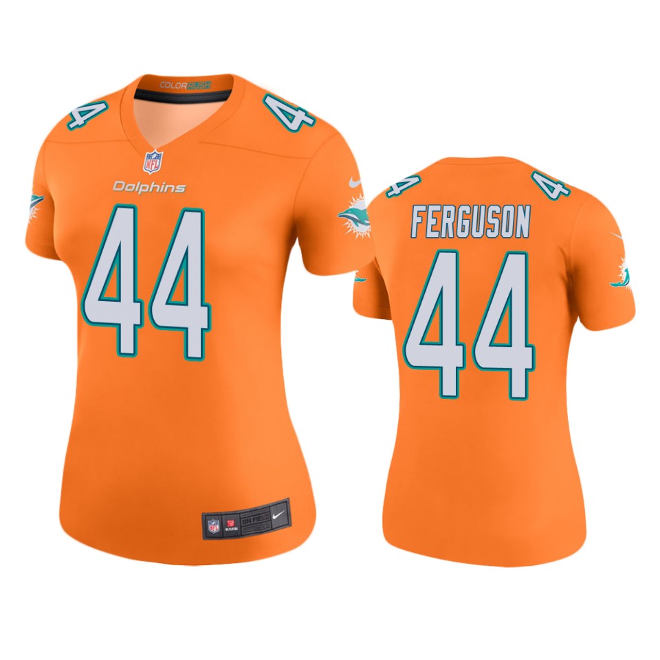 women blake ferguson dolphins color rush legend orange jersey