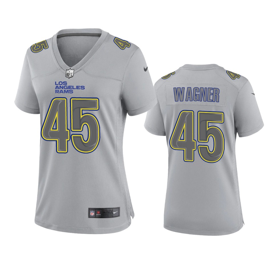women bobby wagner rams gray atmosphere fashion game jersey