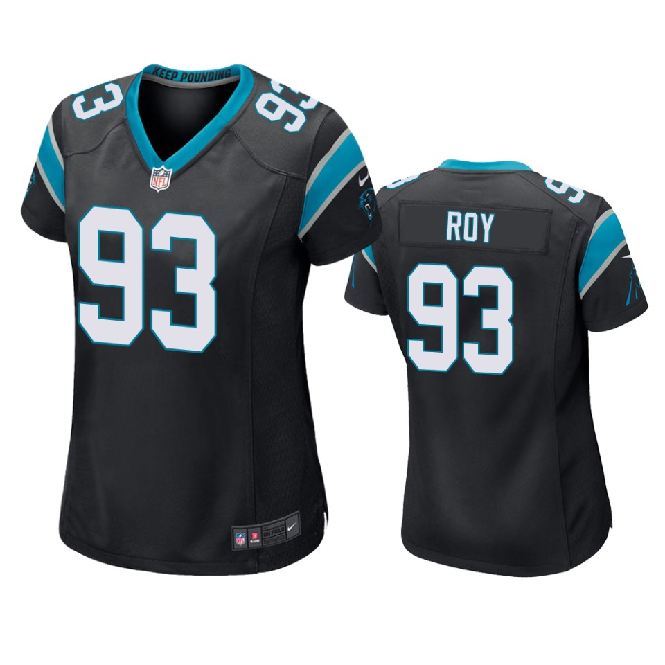 women bravvion roy panthers black game jersey