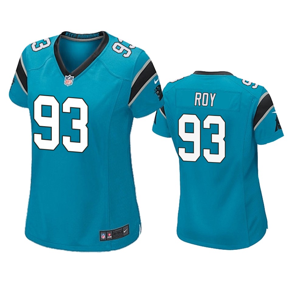 women bravvion roy panthers blue game jersey
