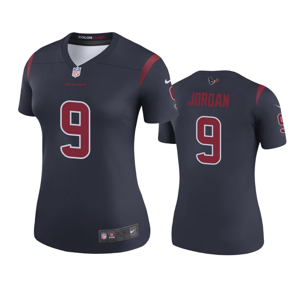 women brevin jordan texans navy color rush legend jersey
