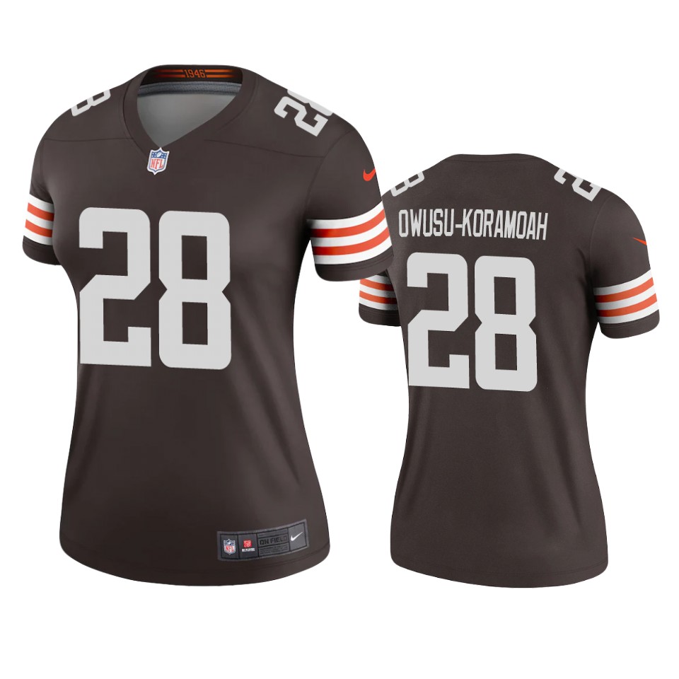 women browns jeremiah owusu koramoah brown legend jersey