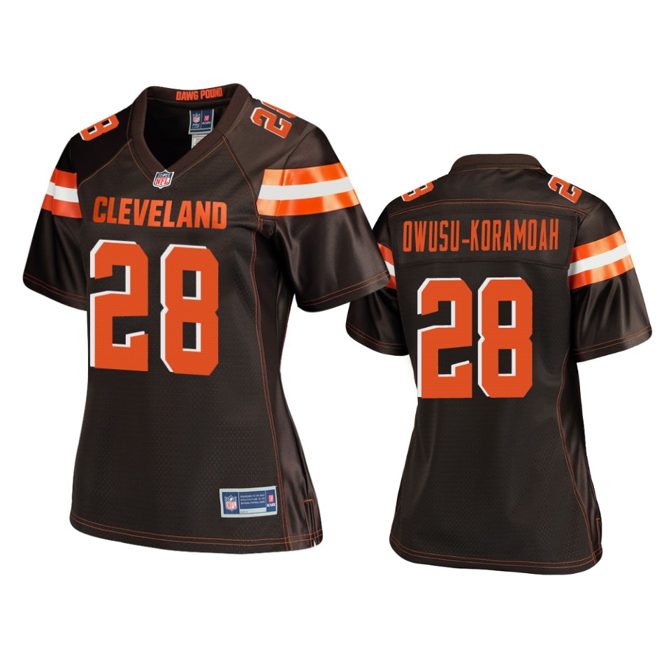 women browns jeremiah owusu koramoah brown pro line jersey