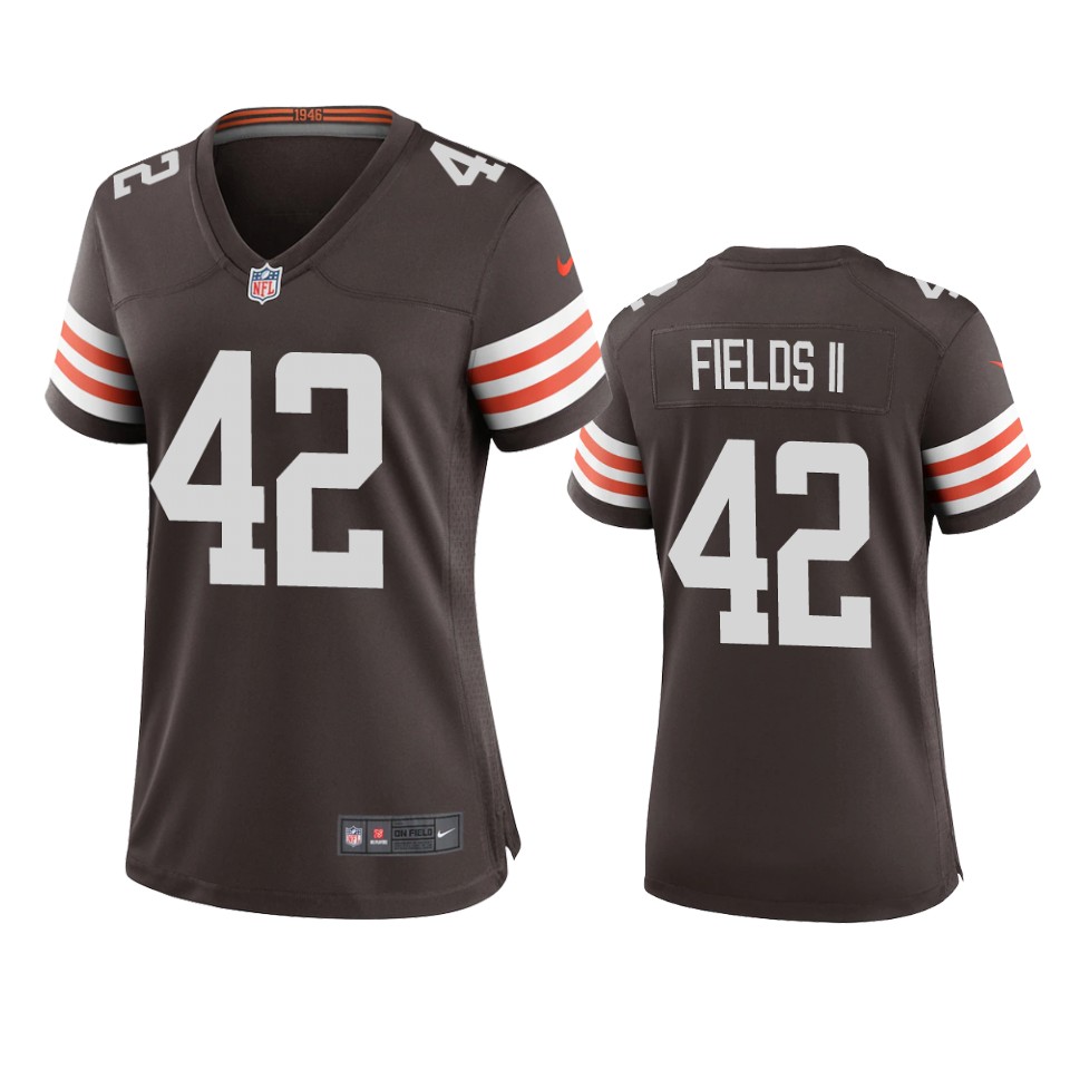 women browns tony fields ii brown game jersey