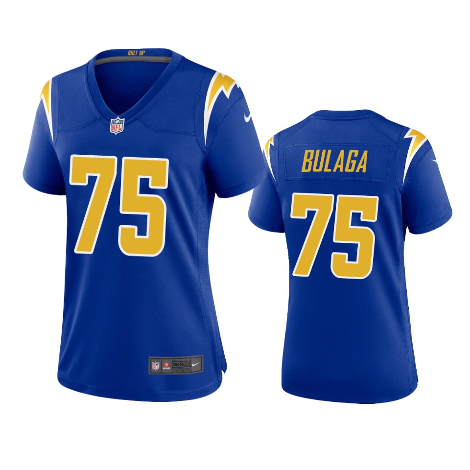 women bryan bulaga chargers royal game jersey
