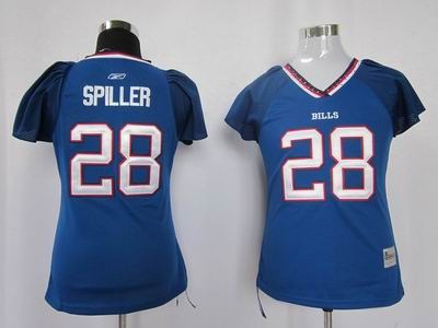women buffalo bills 28 spiller blue color jersey