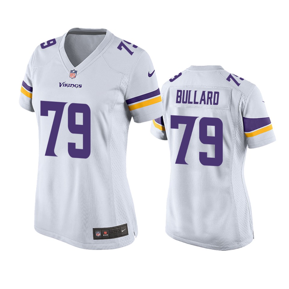 women bullard vikings game white jersey