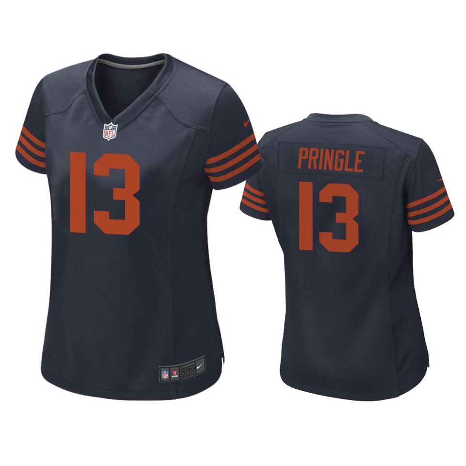women byron pringle bears throwback game navy jersey