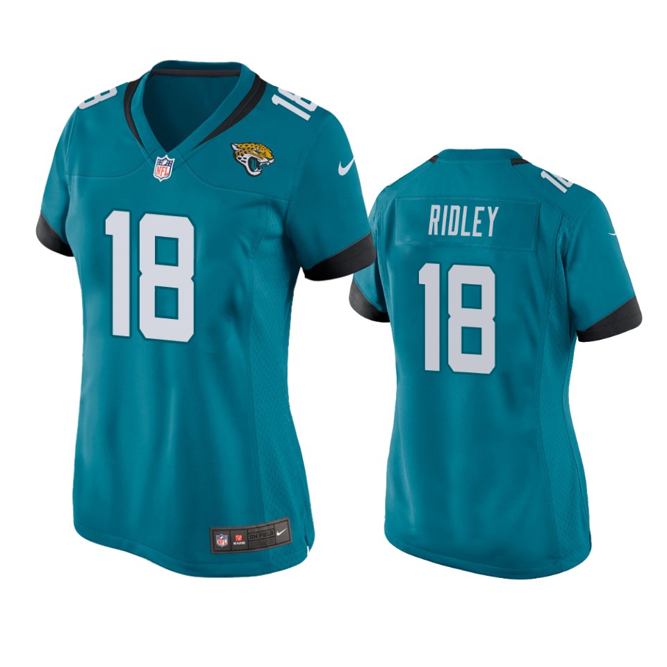 women calvin ridley jaguars game teal jersey