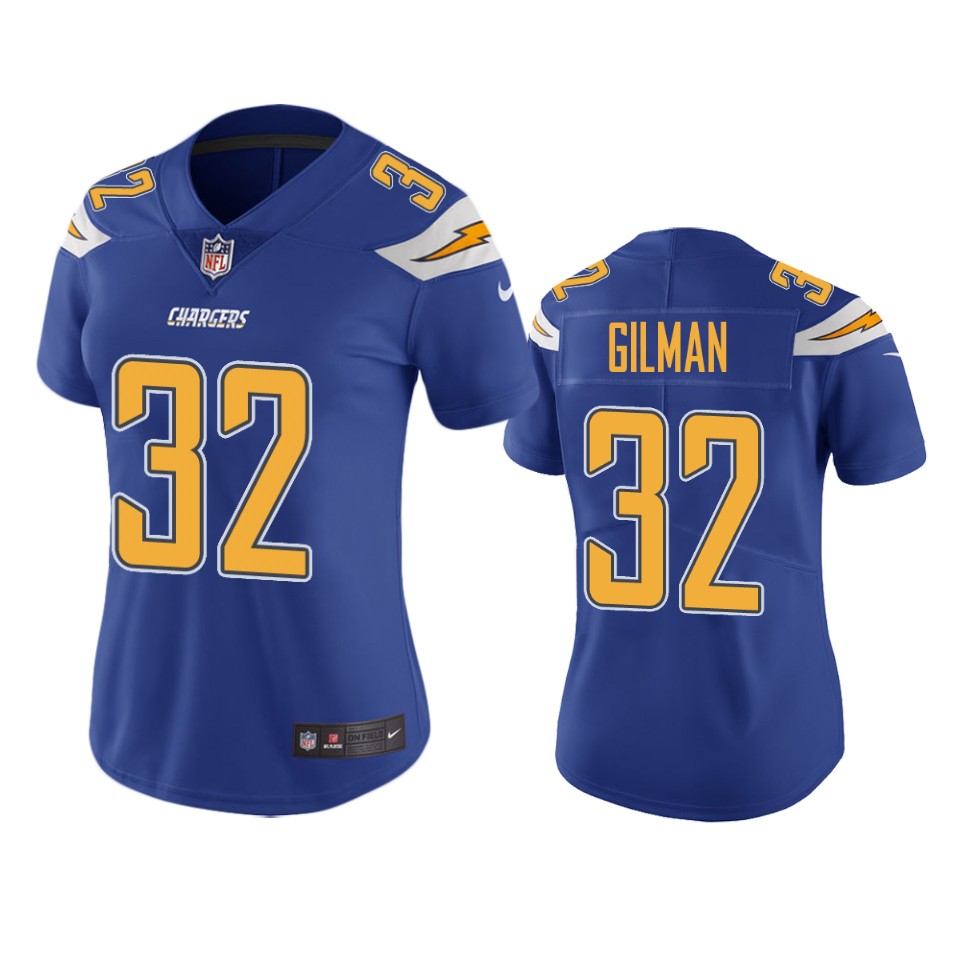 women chargers alohi gilman royal color rush limited jersey