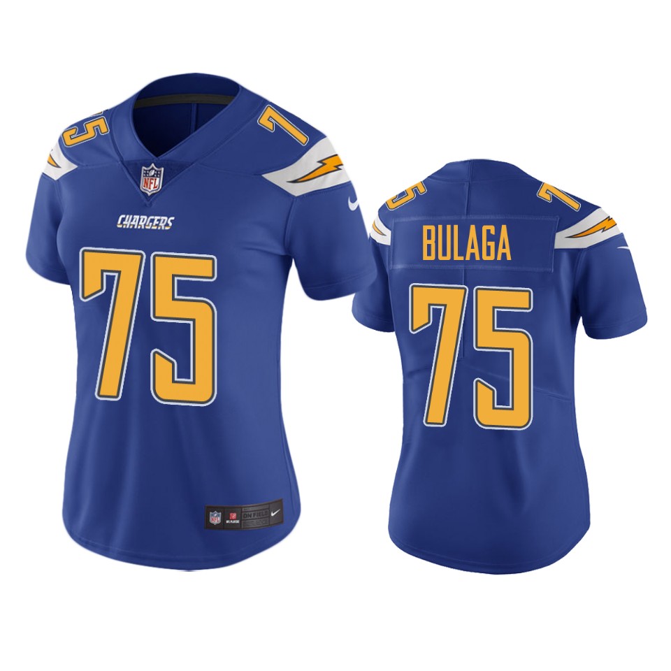 women chargers bryan bulaga royal color rush limited jersey
