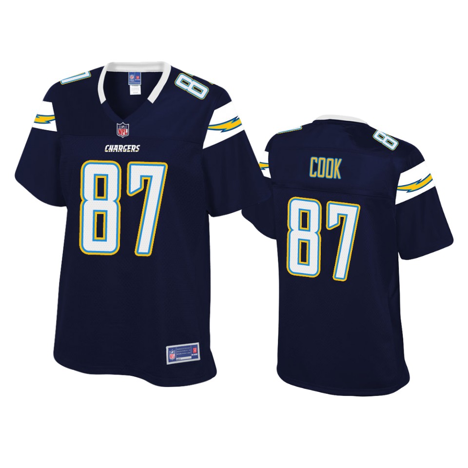 women chargers jared cook navy pro line jersey