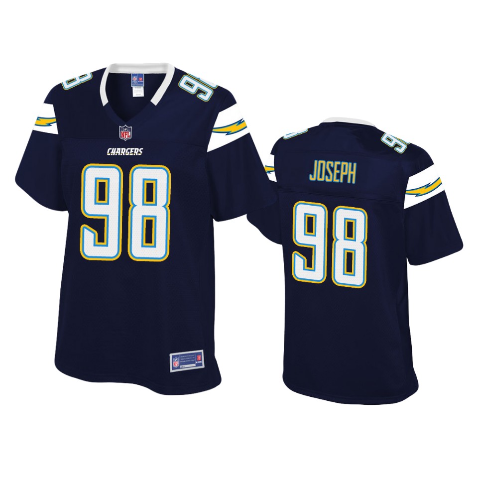 women chargers linval joseph navy pro line jersey