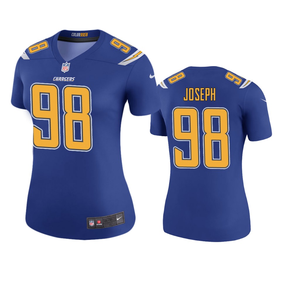 women chargers linval joseph royal color rush legend jersey