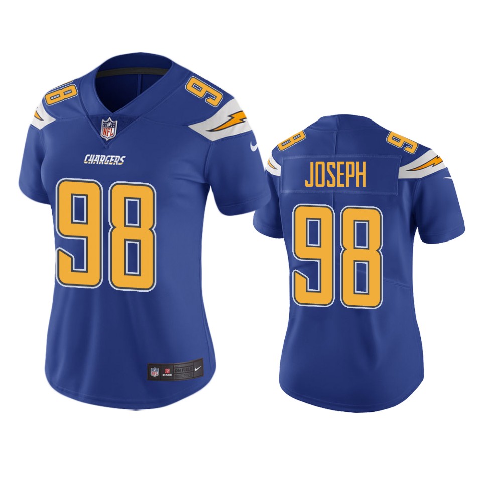 women chargers linval joseph royal color rush limited jersey