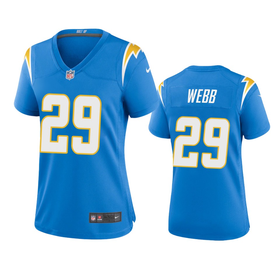 women chargers mark webb powder blue game jersey