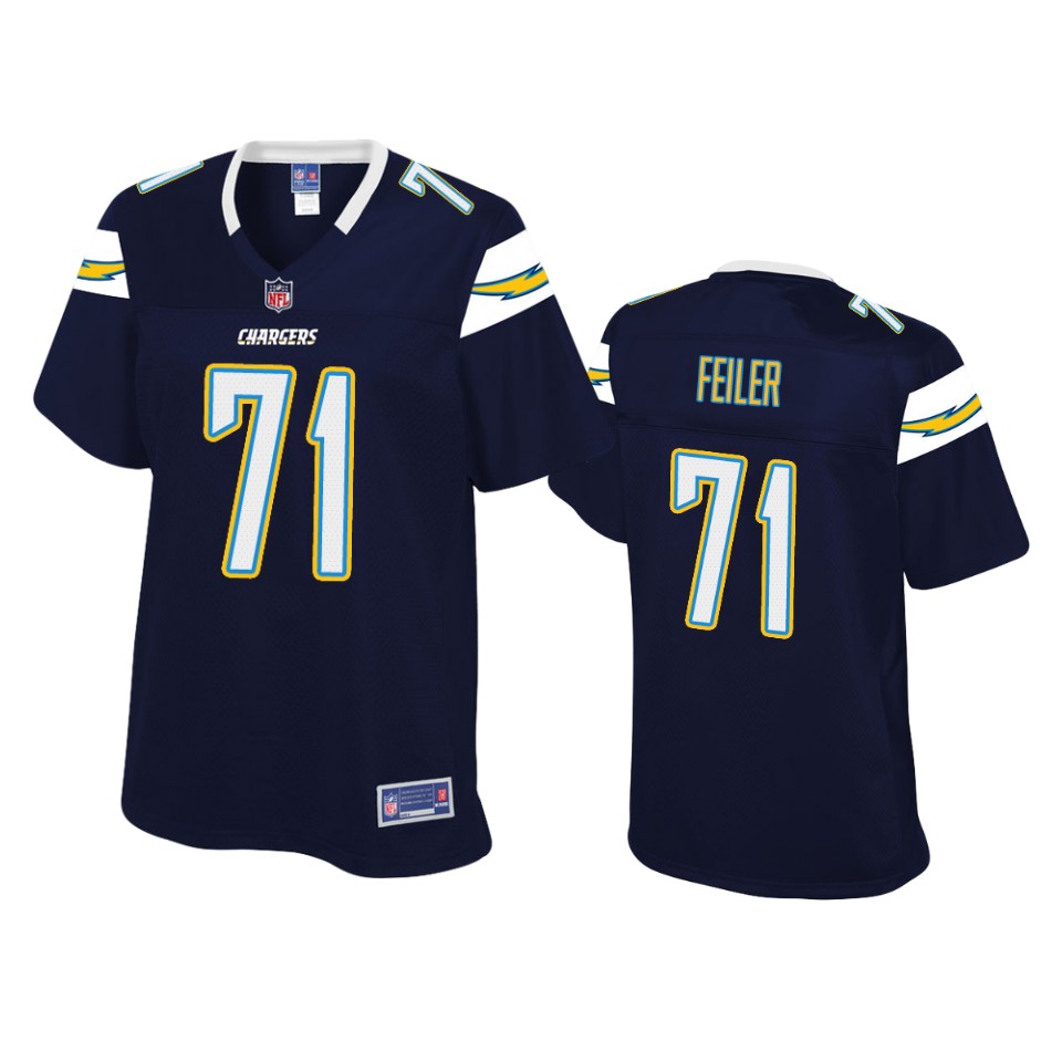 women chargers matt feiler navy pro line jersey
