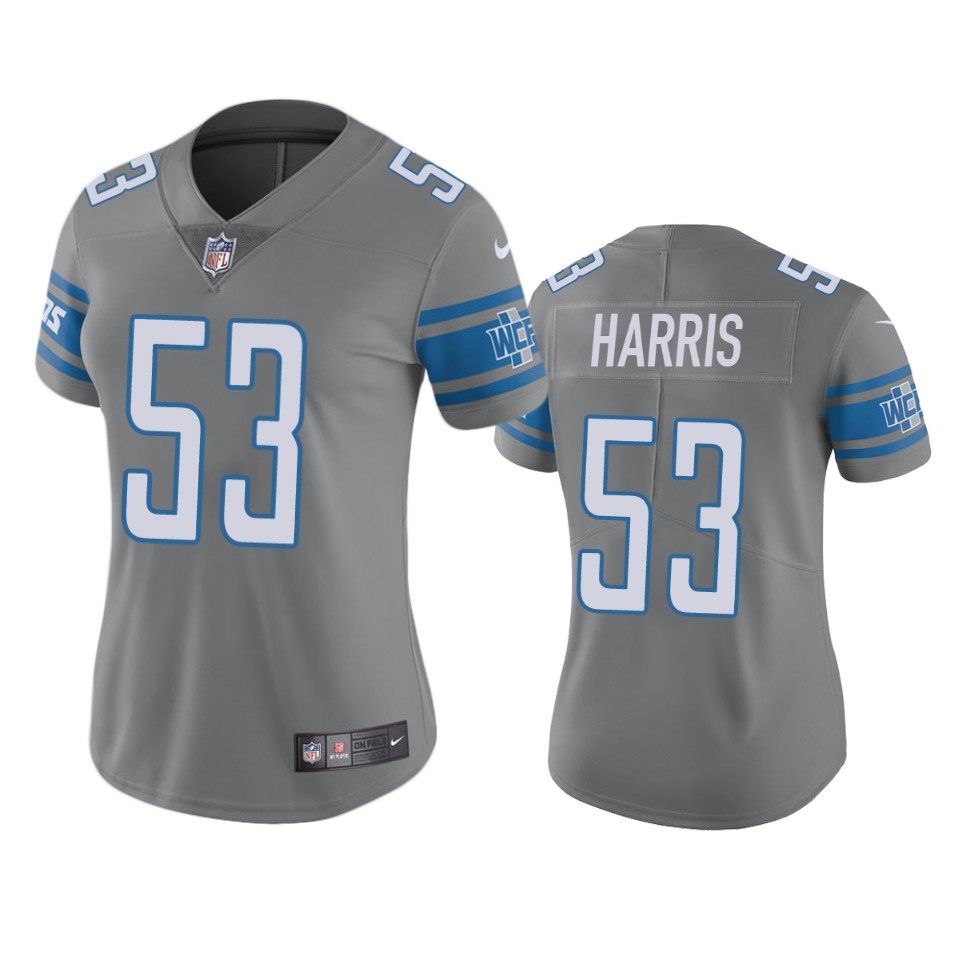 women charles harris lions color rush limited steel jersey