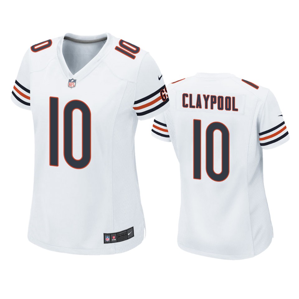 women chase claypool bears game white jersey