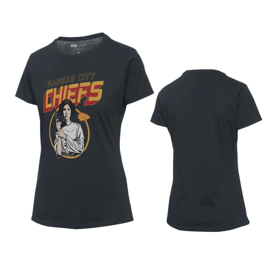 women chiefs black disney star wars princess leia t shirt