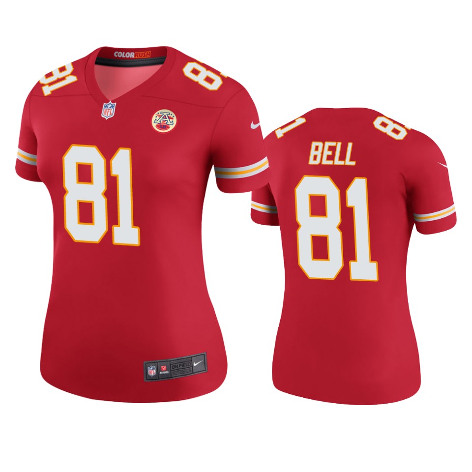women chiefs blake bell red color rush legend jersey