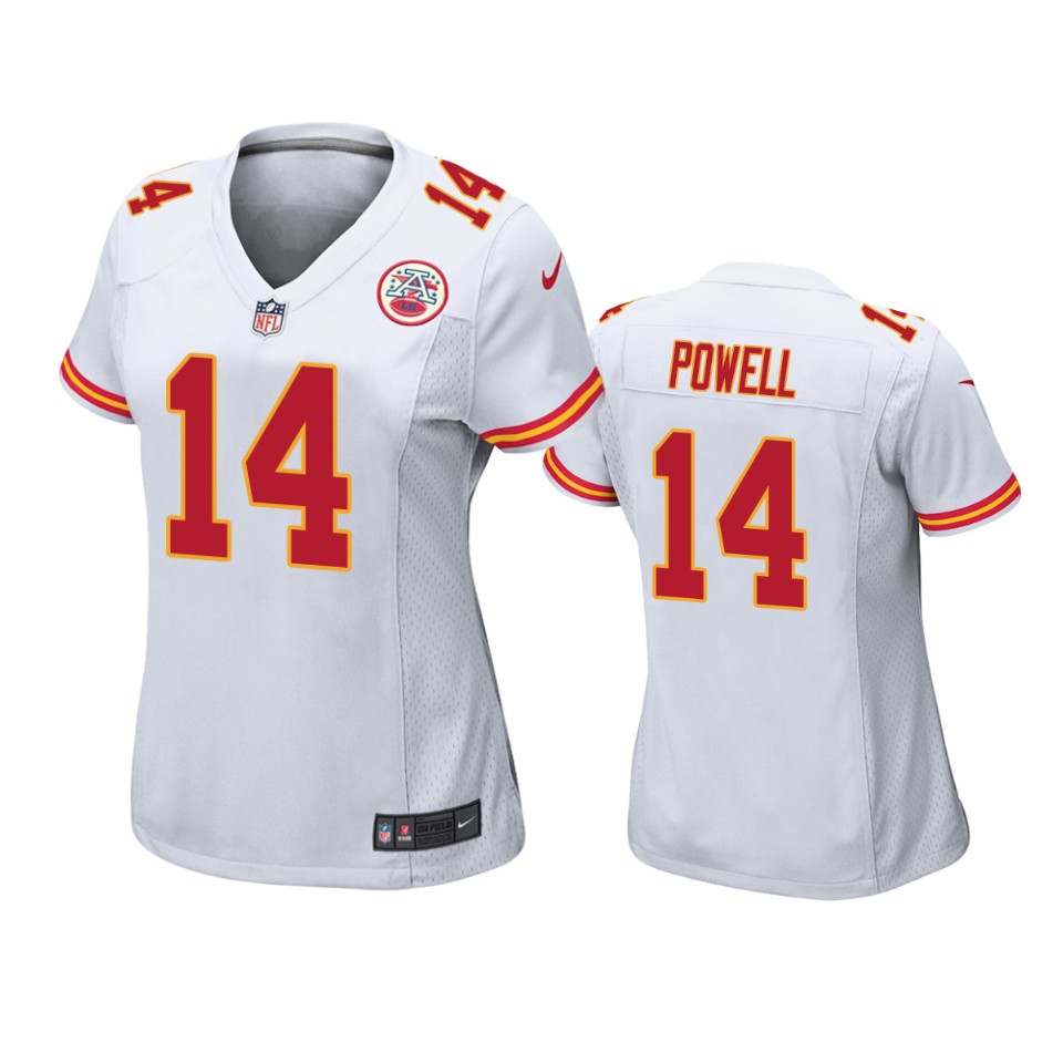women chiefs cornell powell white game jersey