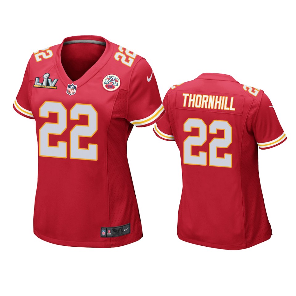 women chiefs juan thornhill red super bowl lv game jersey