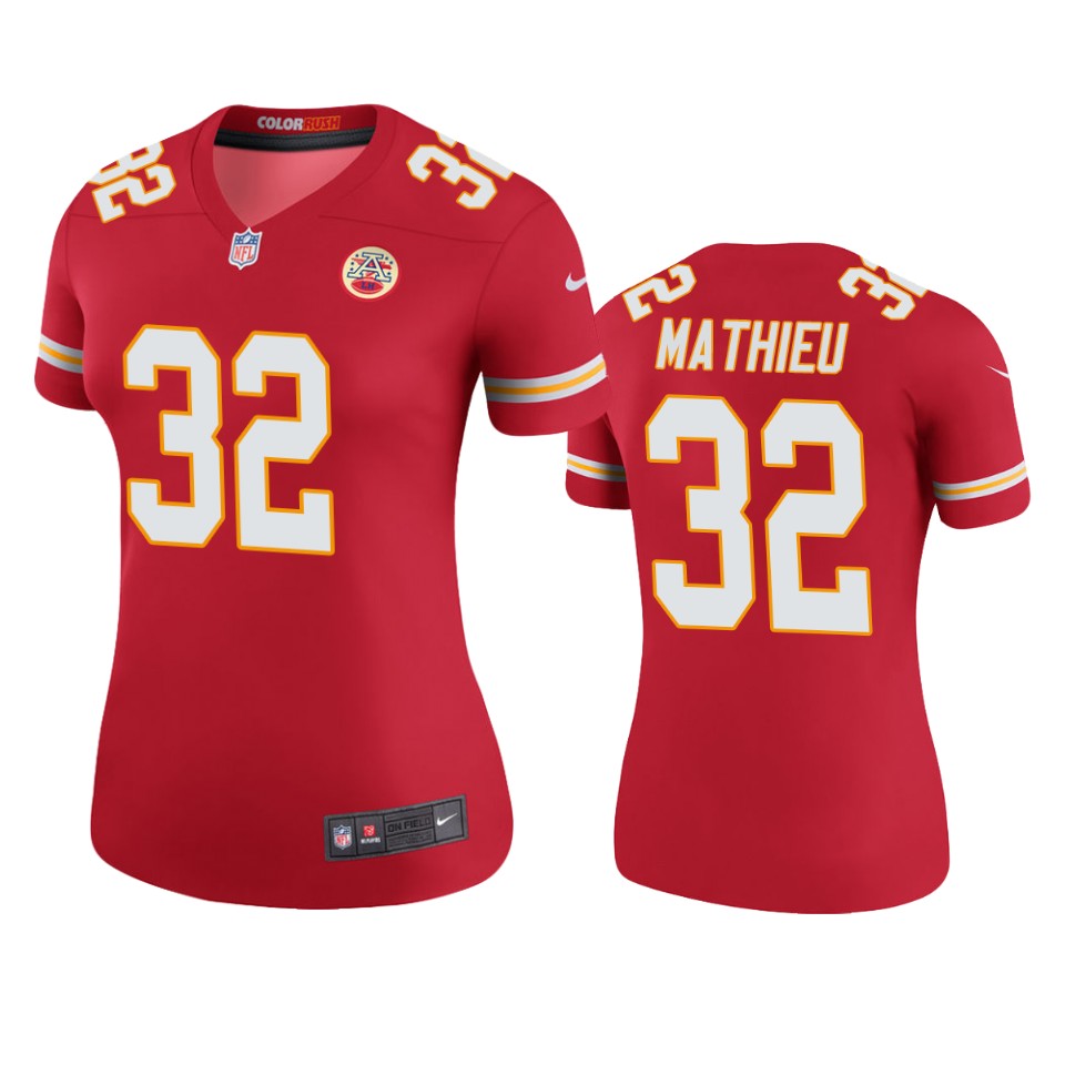 women chiefs tyrann mathieu red color rush legend jersey