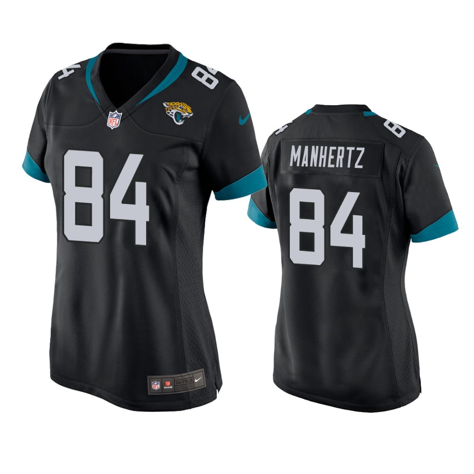 women chris manhertz jaguars game black jersey