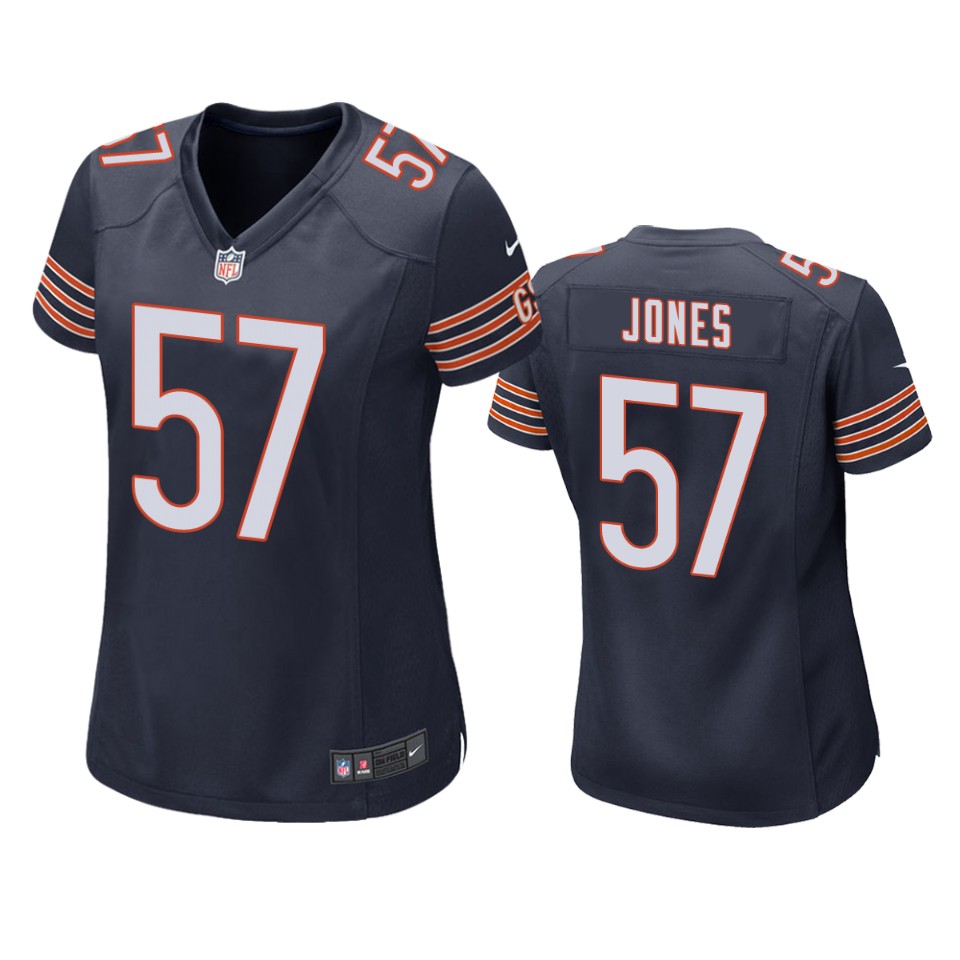 women christian jones bears navy game jersey
