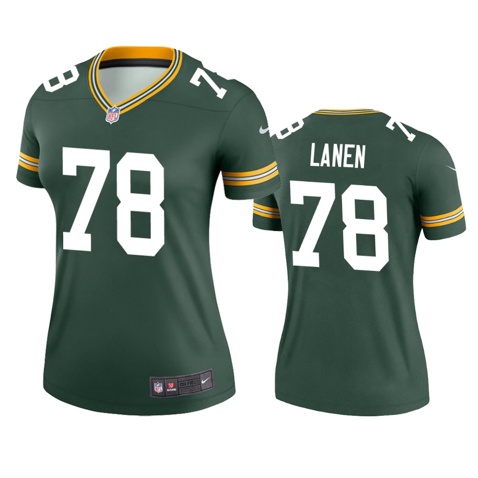 women cole van lanen packers green legend jersey