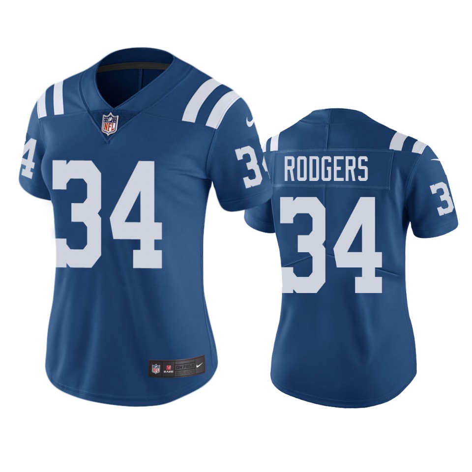 women colts isaiah rodgers royal color rush limited jersey