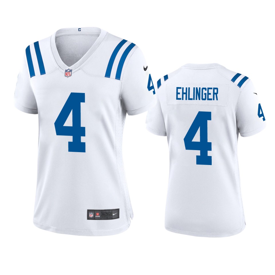 women colts sam ehlinger white game jersey