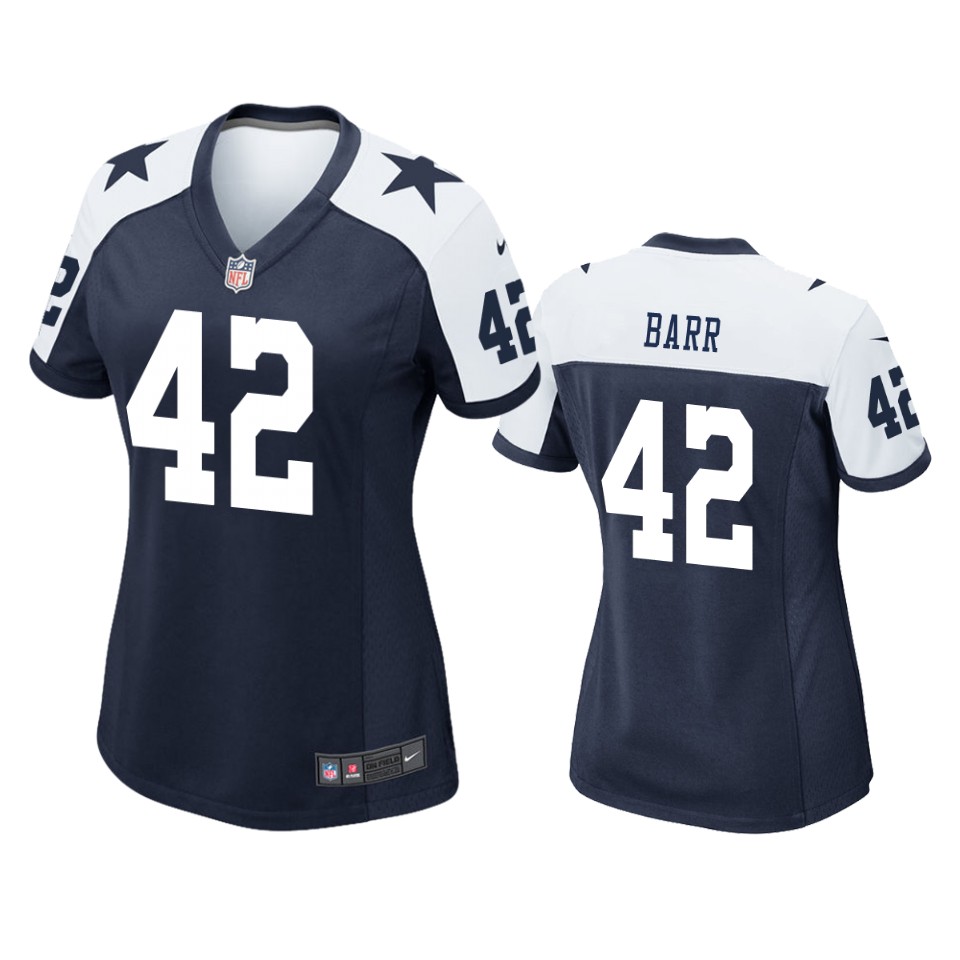 women cowboys anthony barr alternate game navy jersey
