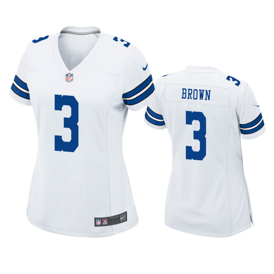 women cowboys anthony brown game white jersey