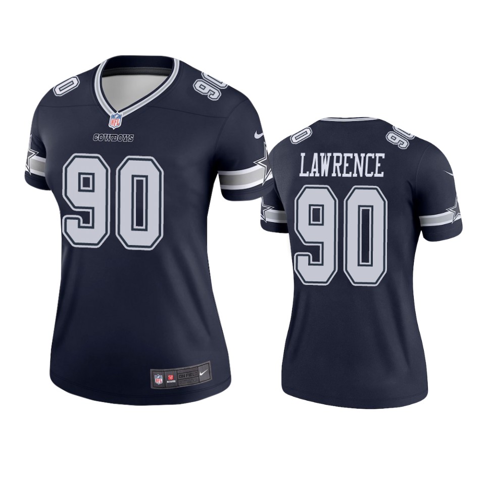 women cowboys demarcus lawrence navy legend jersey