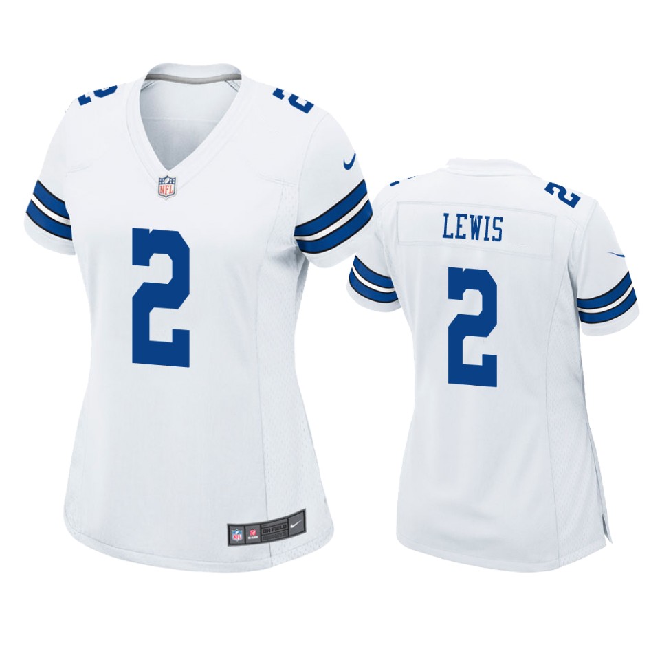women cowboys jourdan lewis game white jersey