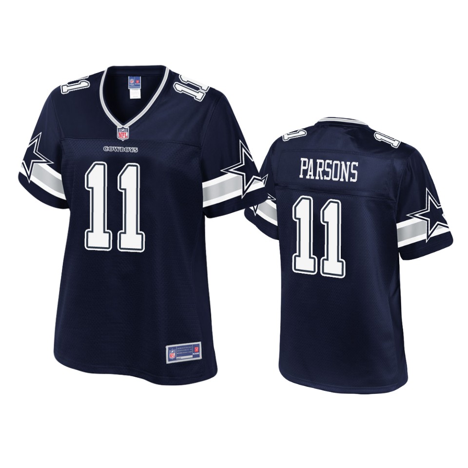 women cowboys micah parsons navy pro line jersey