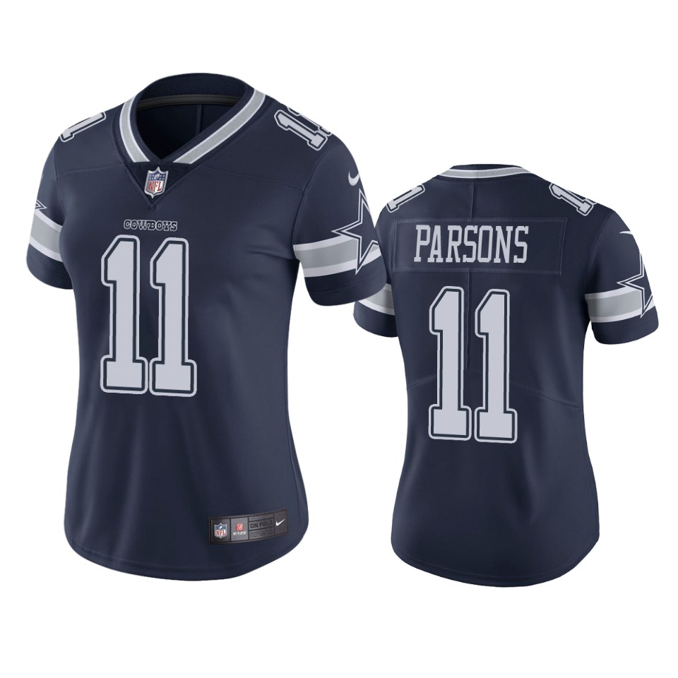 women cowboys micah parsons navy vapor limited jersey