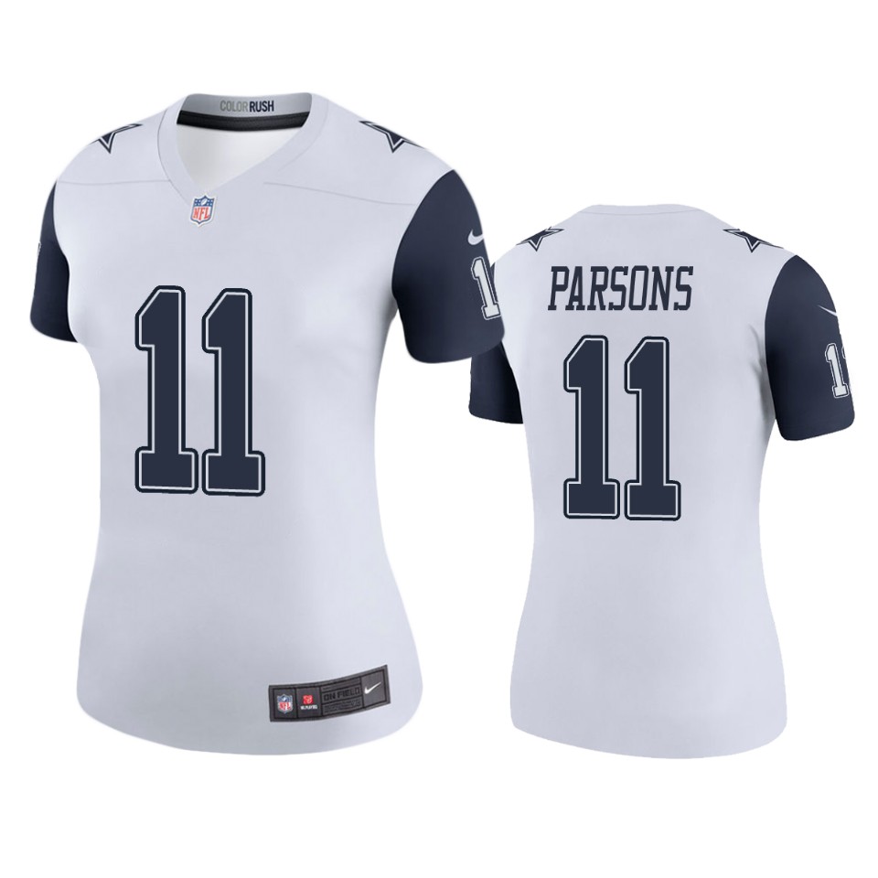 women cowboys micah parsons white color rush legend jersey