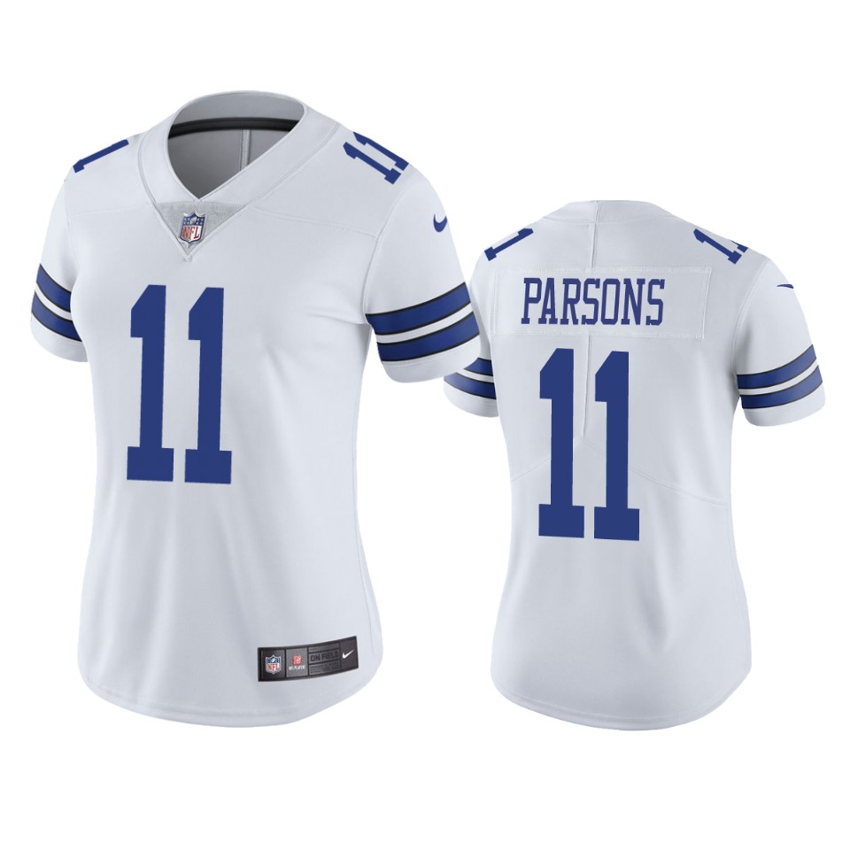 women cowboys micah parsons white vapor limited jersey